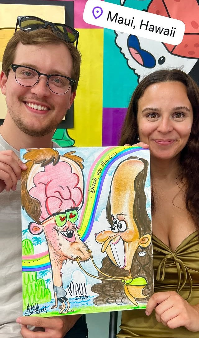 Custom Hand-Drawn Caricature — From Your Photo!