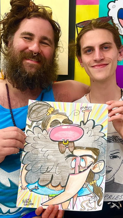 Custom Hand-Drawn Caricature — From Your Photo!